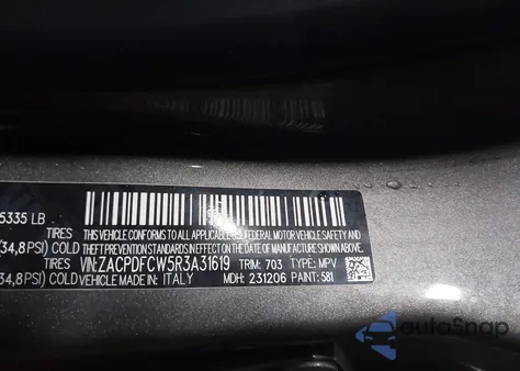 2024 Dodge Hornet R/T из США, поврежденный, VIN ZACPDFCW5R3A31619